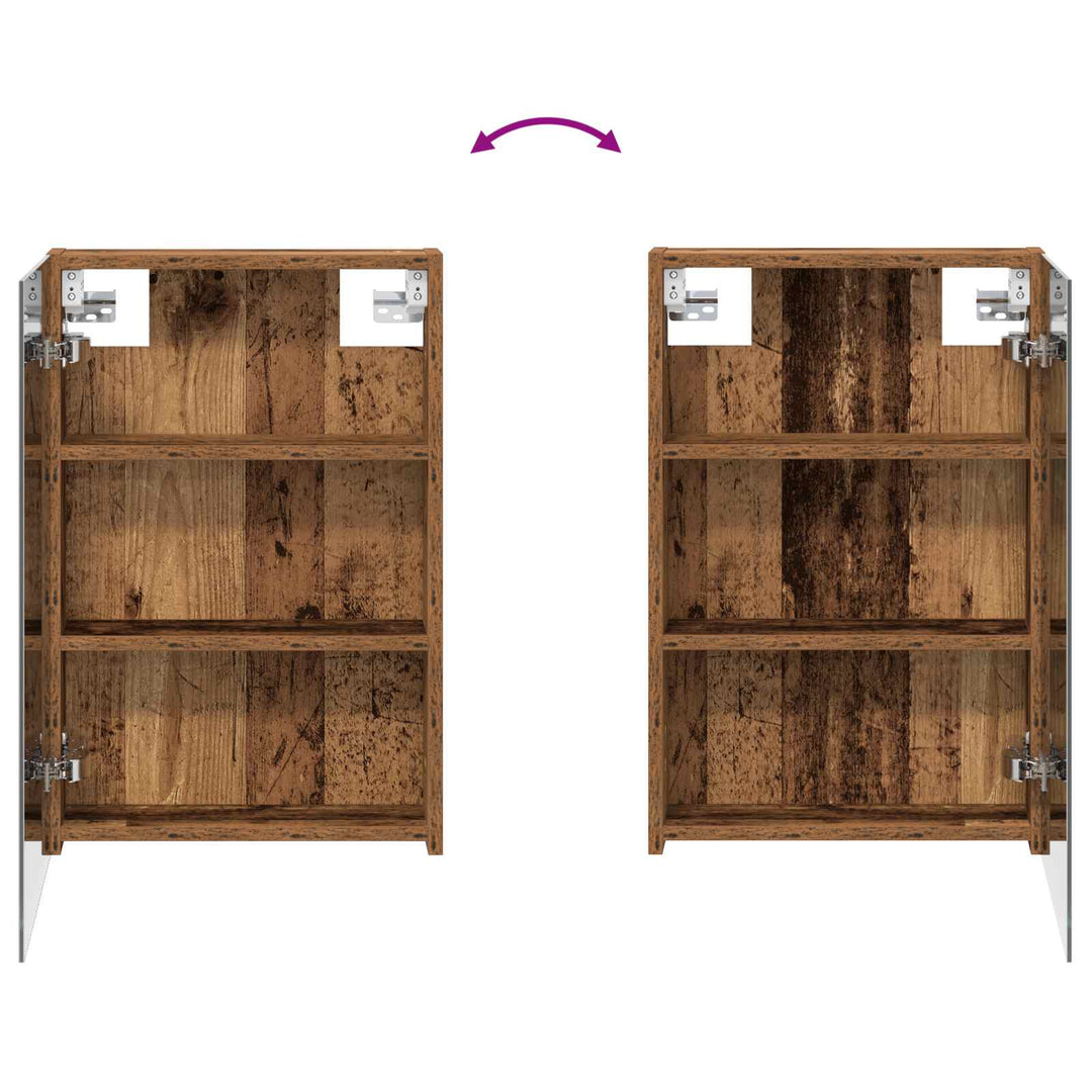 Badeværelsesskabsæt 3 pcs 100 x 10,5 x 60,5 cm Konstrueret træ