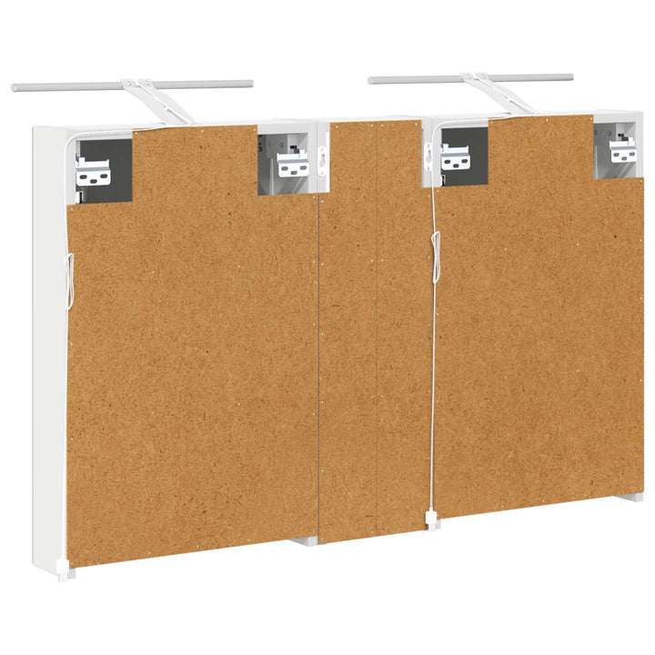 Badeværelsesskabsæt 3 stk. 100 x 10,5 x 60,5 cm Konstrueret træ
