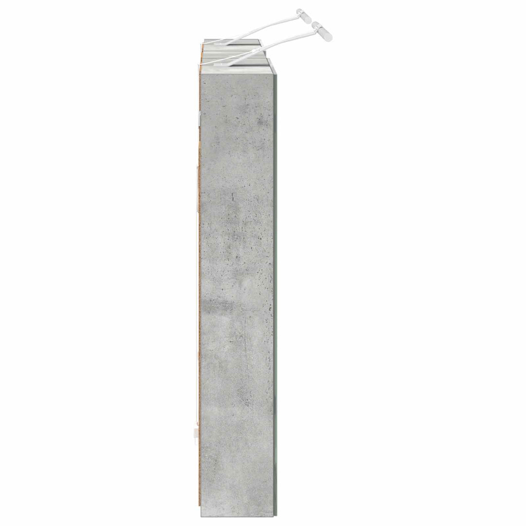 Badeværelsesskabsæt 3 stk. 100 x 10,5 x 60,5 cm Konstrueret træ