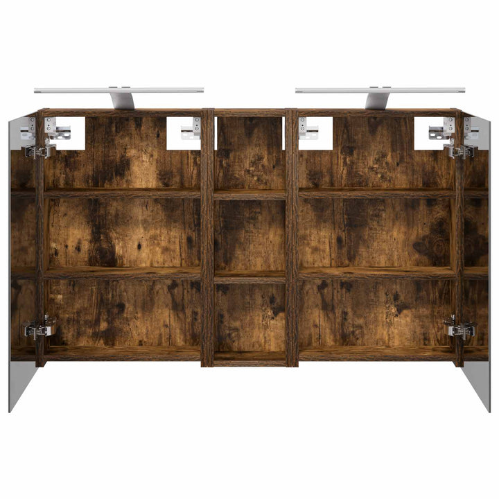 Badeværelsesskabsæt 3 pcs 100 x 10,5 x 60,5 cm Konstrueret træ