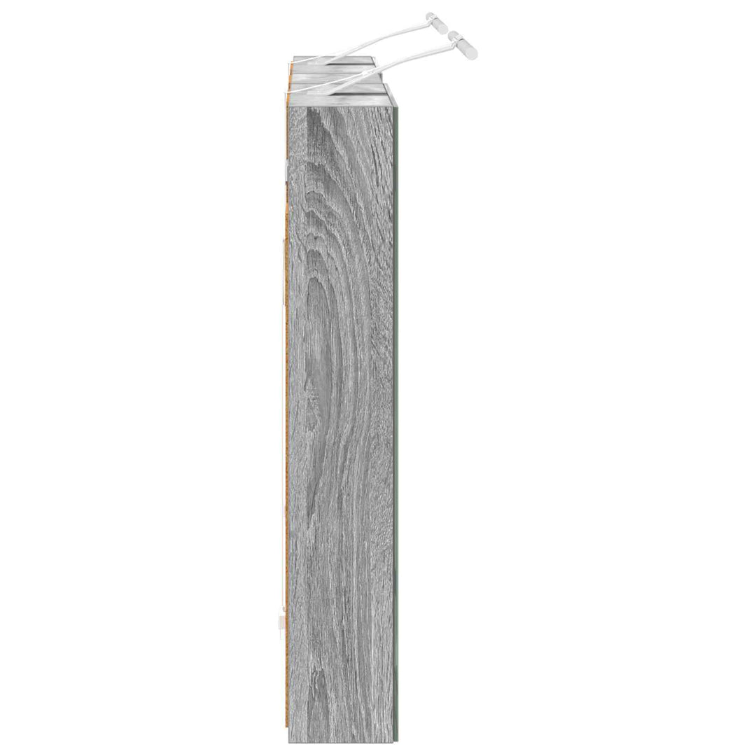 Badeværelsesskabsæt 3 pcs 100 x 10,5 x 60,5 cm Konstrueret træ