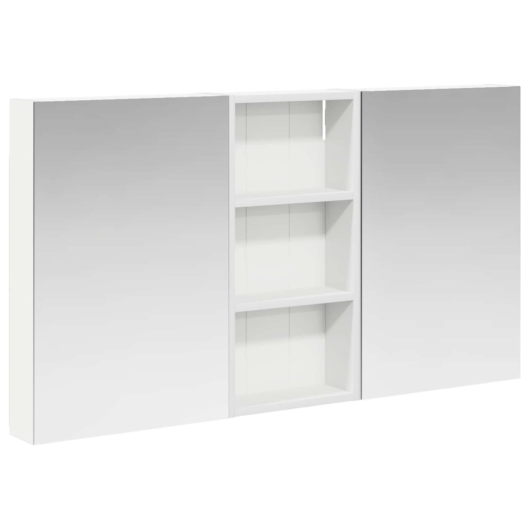 Badeværelsesskabsæt 3 pcs 110 x 10,5 x 60,5 cm Konstrueret træ