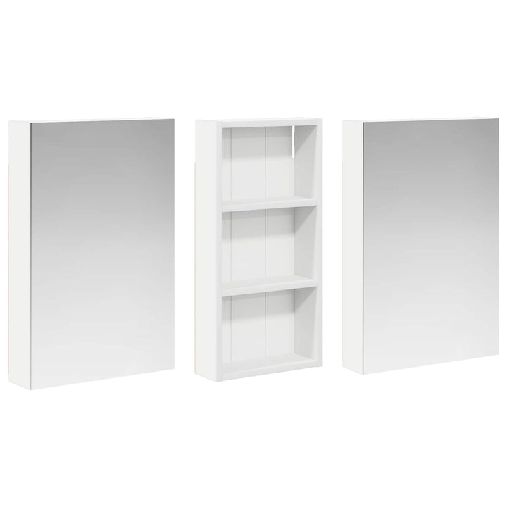 Badeværelsesskabsæt 3 pcs 110 x 10,5 x 60,5 cm Konstrueret træ