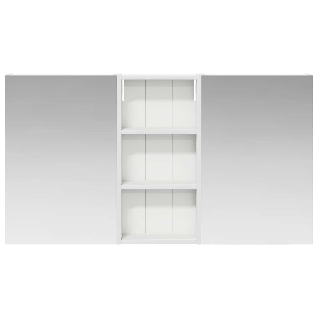 Badeværelsesskabsæt 3 pcs 110 x 10,5 x 60,5 cm Konstrueret træ