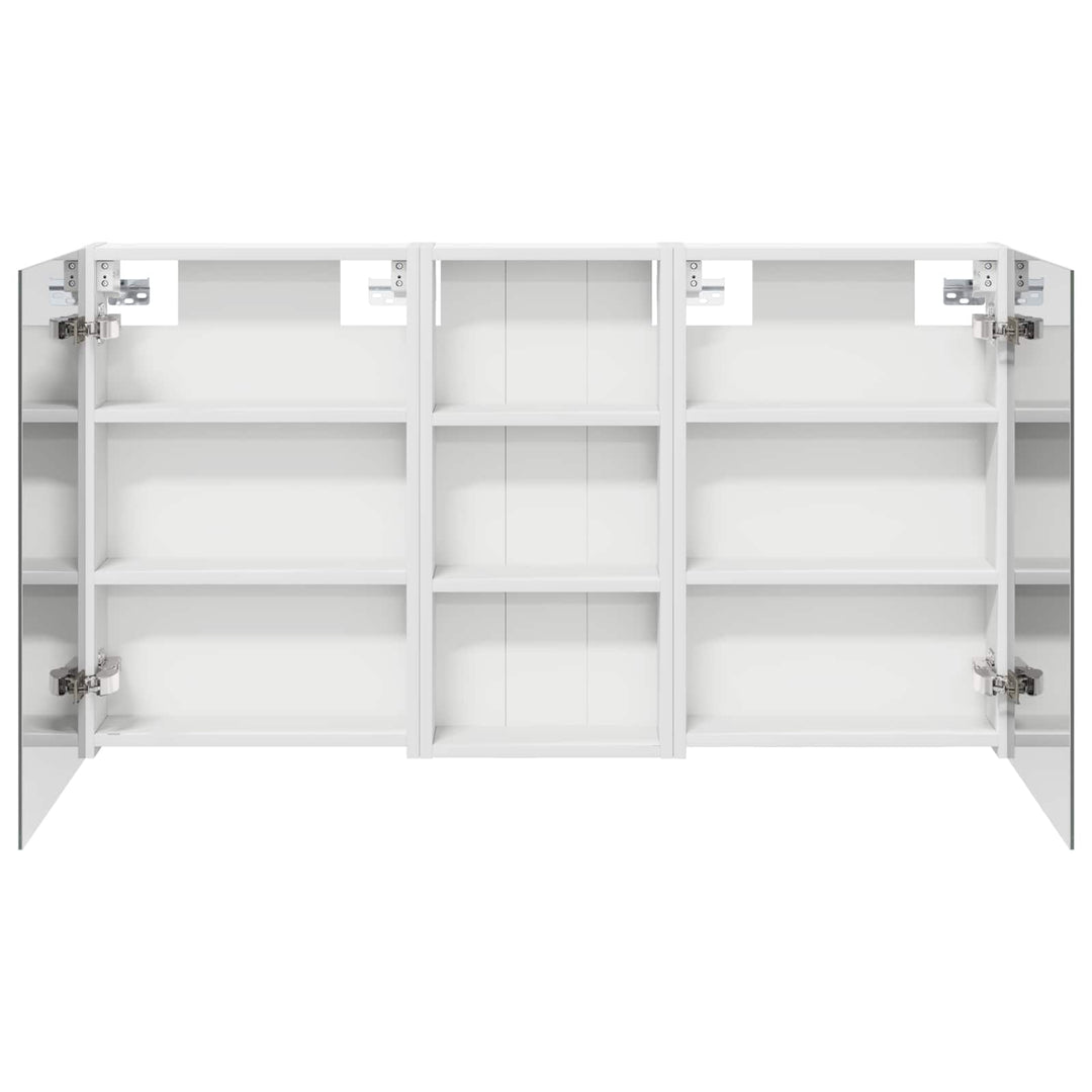 Badeværelsesskabsæt 3 pcs 110 x 10,5 x 60,5 cm Konstrueret træ
