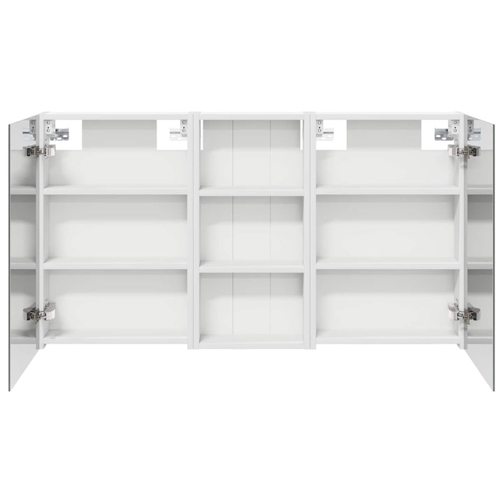 Badeværelsesskabsæt 3 pcs 110 x 10,5 x 60,5 cm Konstrueret træ