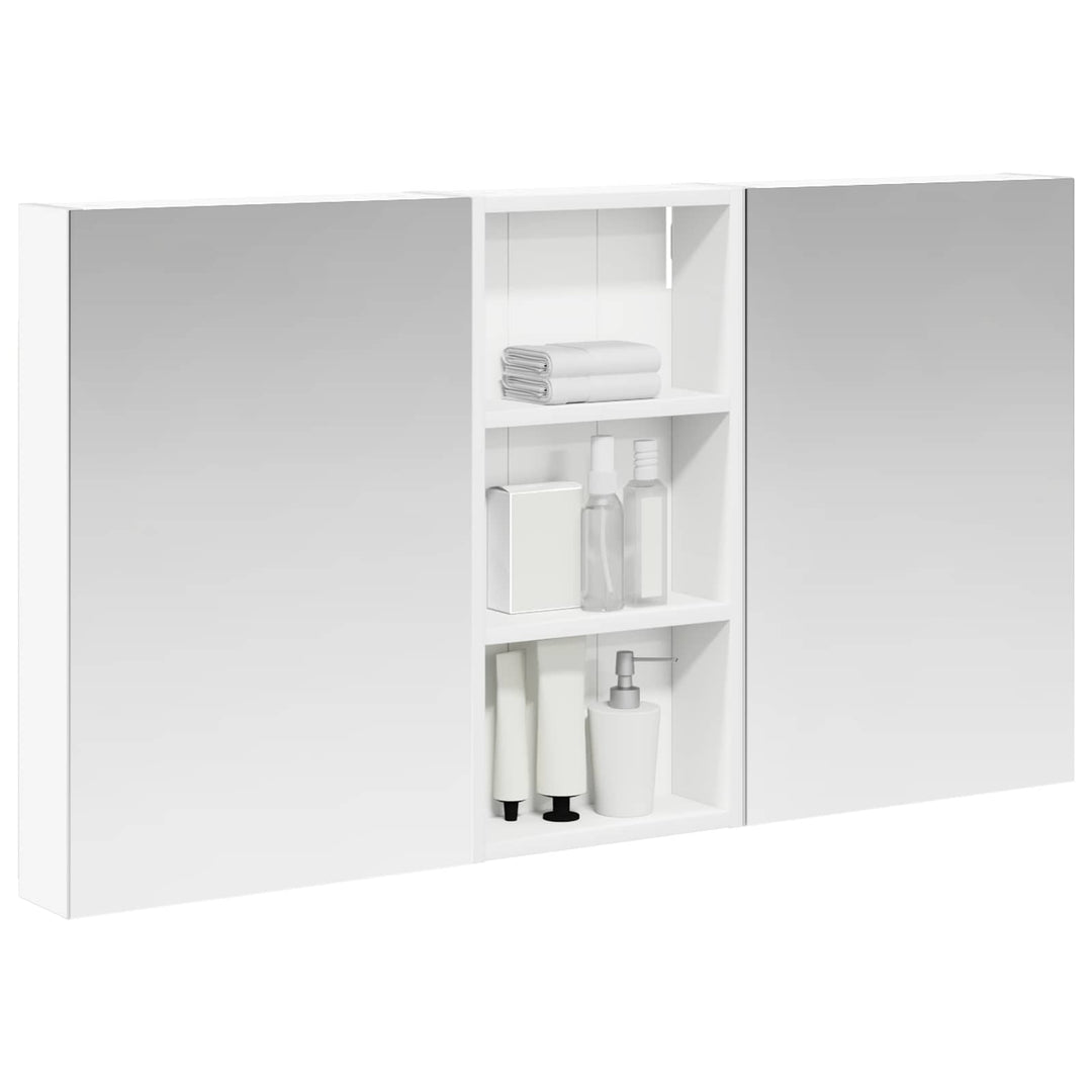 Badeværelsesskabsæt 3 pcs 110 x 10,5 x 60,5 cm Konstrueret træ