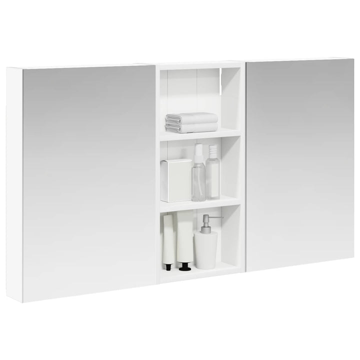 Badeværelsesskabsæt 3 pcs 110 x 10,5 x 60,5 cm Konstrueret træ