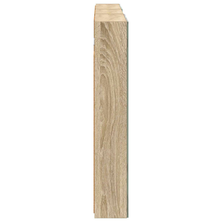 Badeværelsesskabsæt 3 stk. 110 x 10,5 x 60,5 cm Konstrueret træ