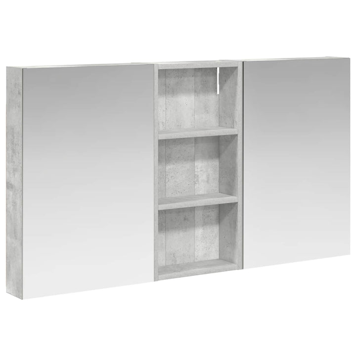 Badeværelsesskabsæt 3 pcs 110 x 10,5 x 60,5 cm Konstrueret træ