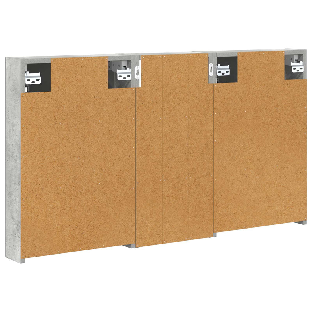 Badeværelsesskabsæt 3 pcs 110 x 10,5 x 60,5 cm Konstrueret træ