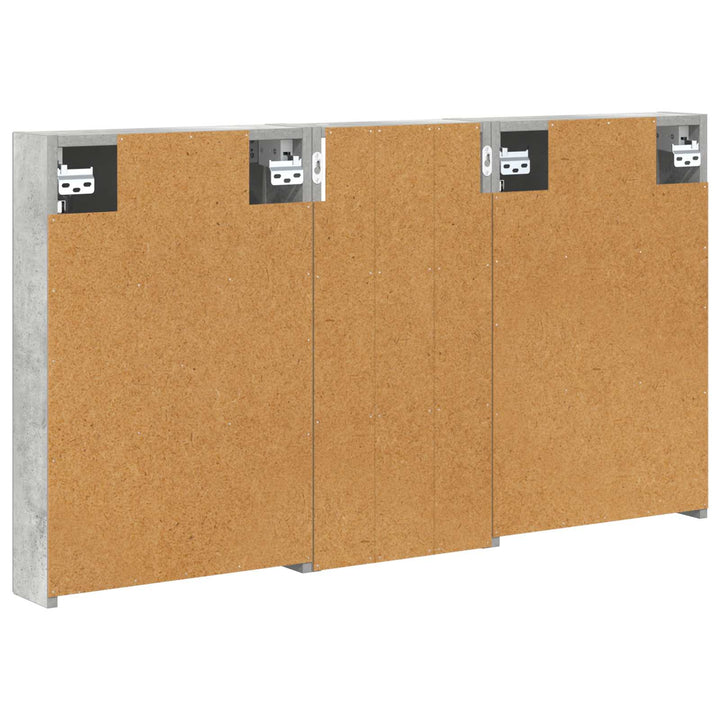 Badeværelsesskabsæt 3 pcs 110 x 10,5 x 60,5 cm Konstrueret træ