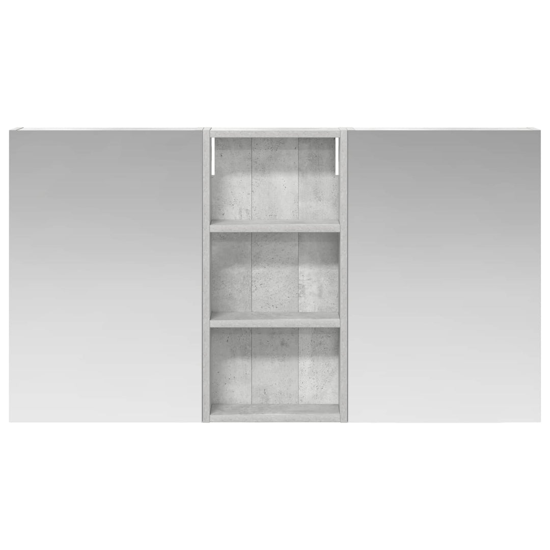 Badeværelsesskabsæt 3 pcs 110 x 10,5 x 60,5 cm Konstrueret træ