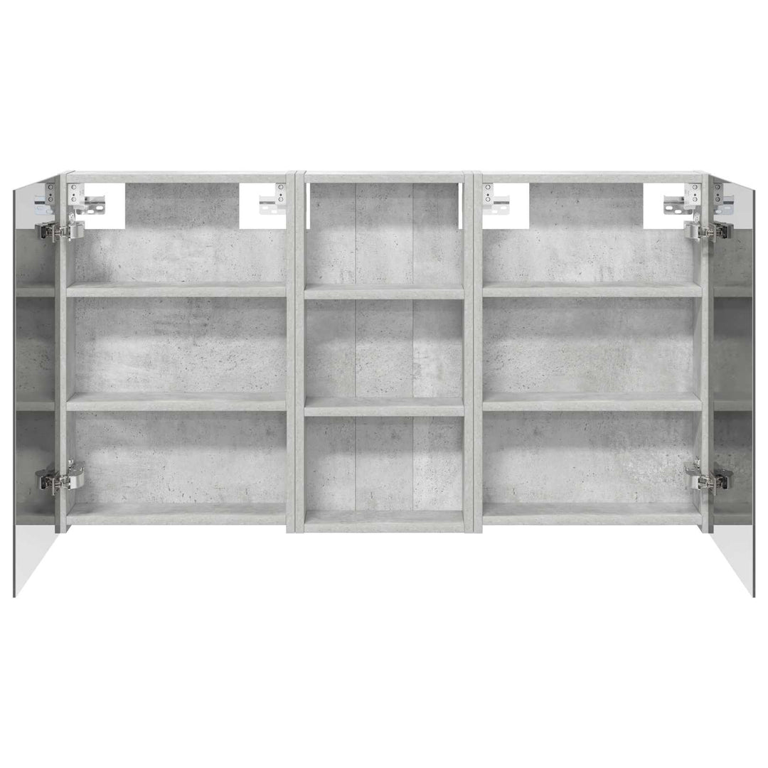 Badeværelsesskabsæt 3 pcs 110 x 10,5 x 60,5 cm Konstrueret træ