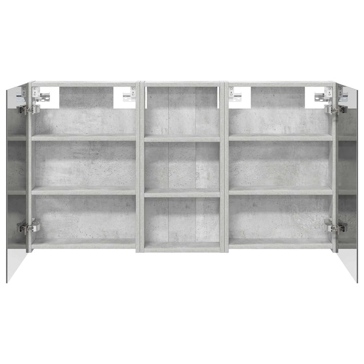 Badeværelsesskabsæt 3 pcs 110 x 10,5 x 60,5 cm Konstrueret træ