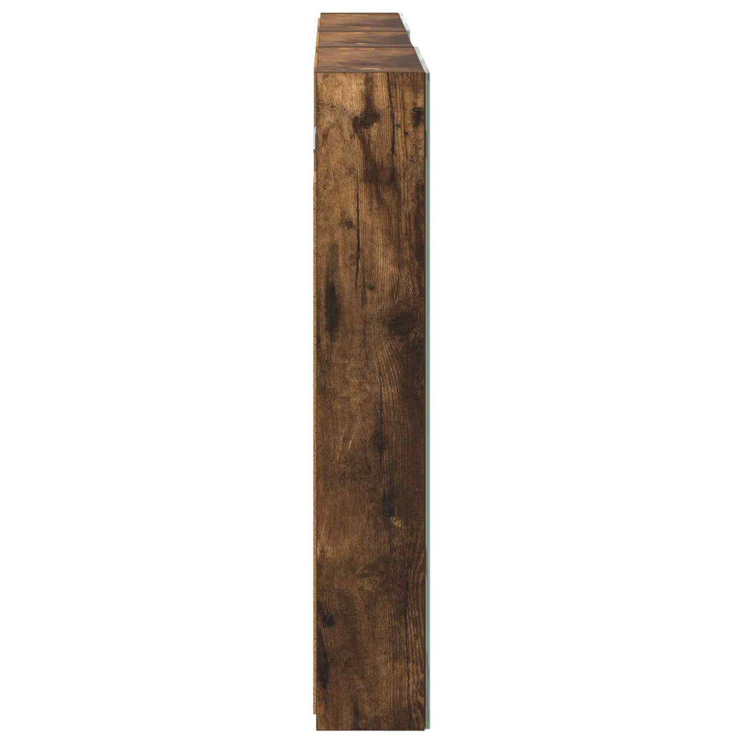 Badeværelsesskabsæt 3 stk. 110 x 10,5 x 60,5 cm Konstrueret træ