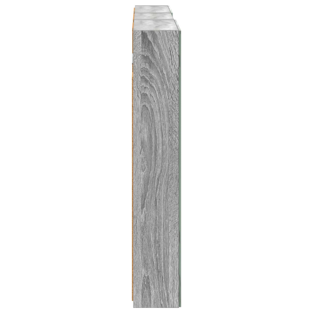 Badeværelsesskabsæt 3 pcs 110 x 10,5 x 60,5 cm Konstrueret træ
