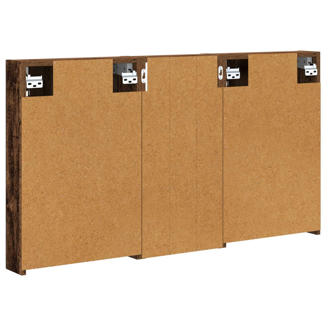 Badeværelsesskabsæt 3 pcs 110 x 10,5 x 60,5 cm Konstrueret træ