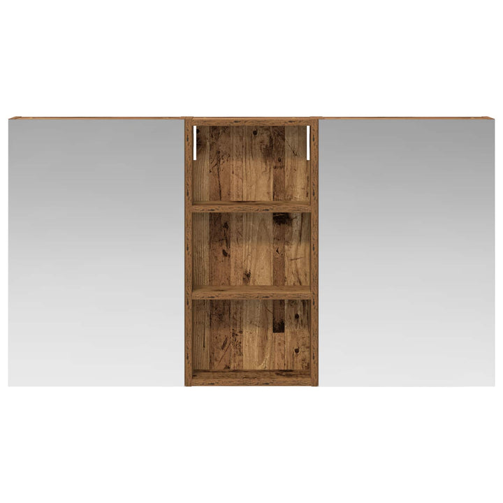 Badeværelsesskabsæt 3 pcs 110 x 10,5 x 60,5 cm Konstrueret træ