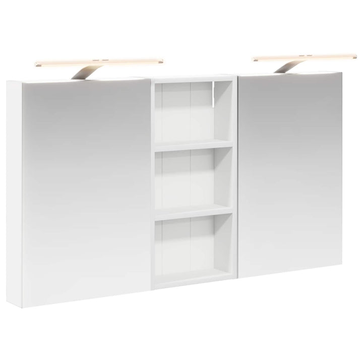 Badeværelsesskabsæt 3 pcs 110 x 10,5 x 60,5 cm Konstrueret træ