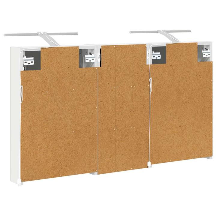Badeværelsesskabsæt 3 pcs 110 x 10,5 x 60,5 cm Konstrueret træ