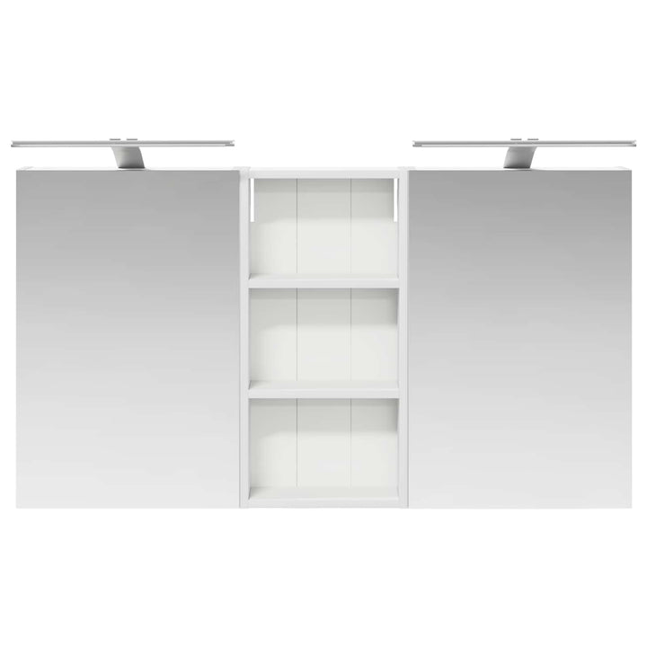 Badeværelsesskabsæt 3 pcs 110 x 10,5 x 60,5 cm Konstrueret træ