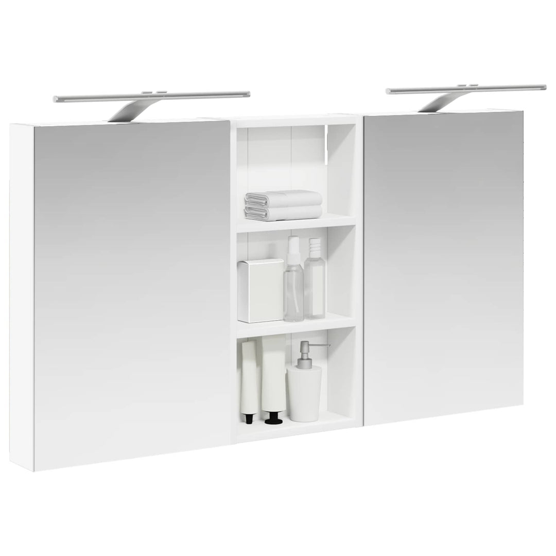 Badeværelsesskabsæt 3 pcs 110 x 10,5 x 60,5 cm Konstrueret træ