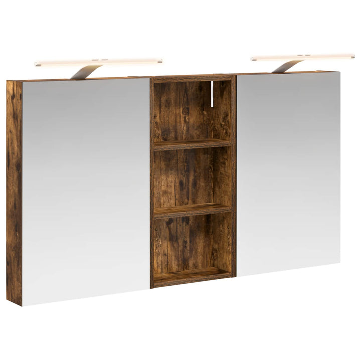 Badeværelsesskabsæt 3 pcs 110 x 10,5 x 60,5 cm Konstrueret træ