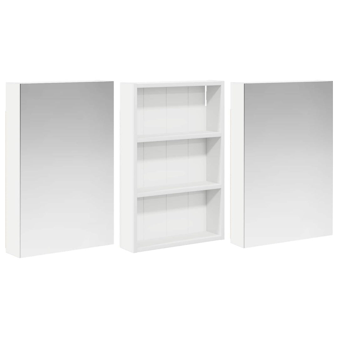 Badeværelsesskabsæt 3 pcs 120 x 10,5 x 60,5 cm Konstrueret træ