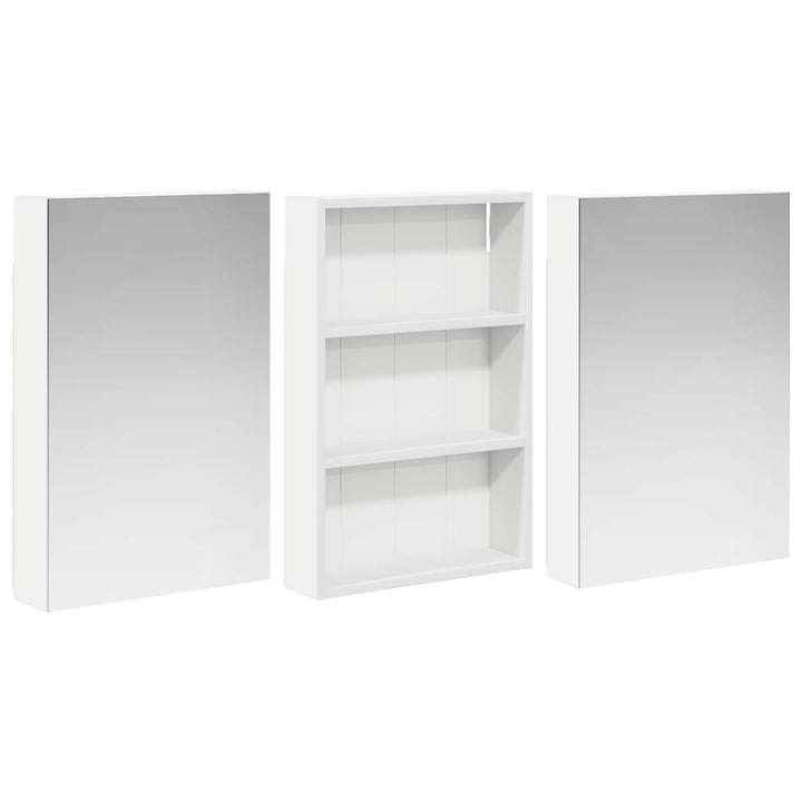 Badeværelsesskabsæt 3 pcs 120 x 10,5 x 60,5 cm Konstrueret træ