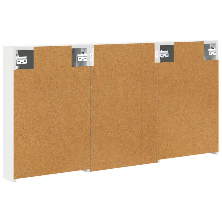 Badeværelsesskabsæt 3 pcs 120 x 10,5 x 60,5 cm Konstrueret træ