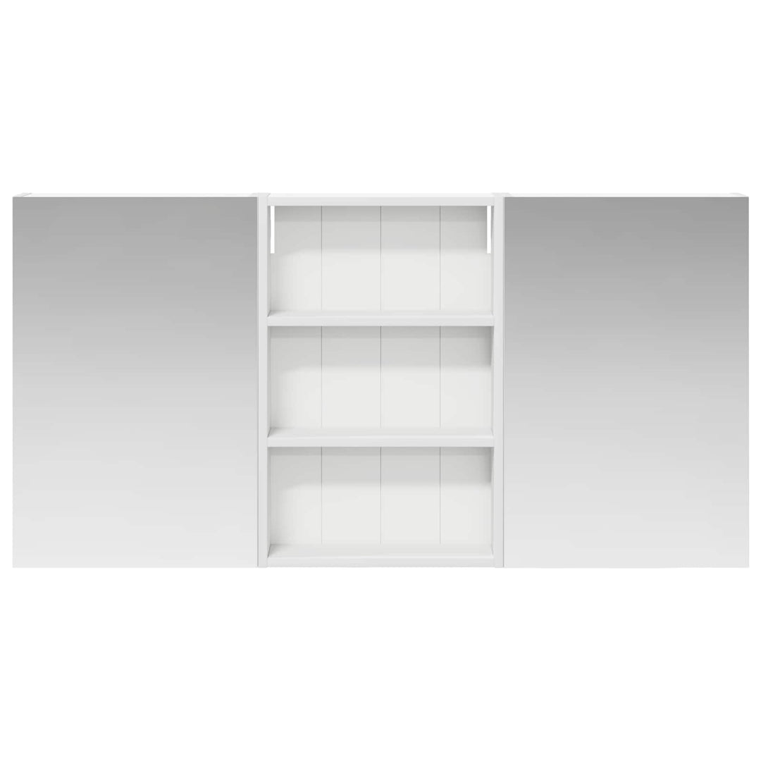 Badeværelsesskabsæt 3 pcs 120 x 10,5 x 60,5 cm Konstrueret træ