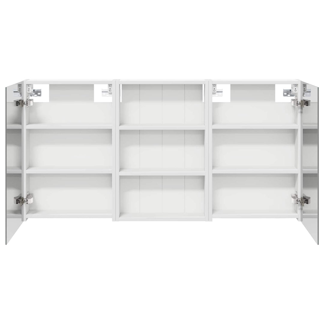 Badeværelsesskabsæt 3 pcs 120 x 10,5 x 60,5 cm Konstrueret træ
