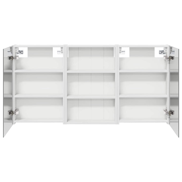Badeværelsesskabsæt 3 pcs 120 x 10,5 x 60,5 cm Konstrueret træ