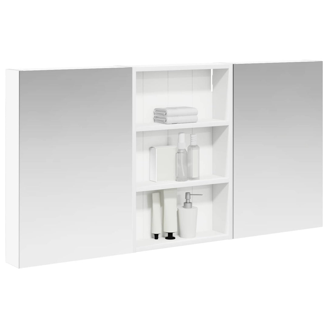 Badeværelsesskabsæt 3 pcs 120 x 10,5 x 60,5 cm Konstrueret træ