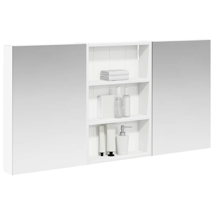 Badeværelsesskabsæt 3 pcs 120 x 10,5 x 60,5 cm Konstrueret træ