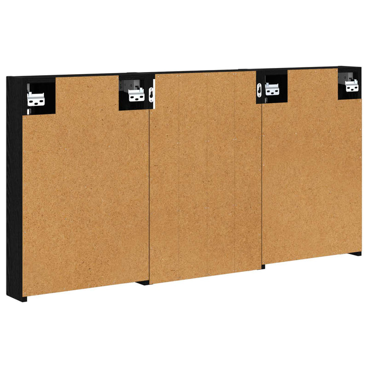 Badeværelsesskabsæt 3 stk. 120 x 10,5 x 60,5 cm Konstrueret træ