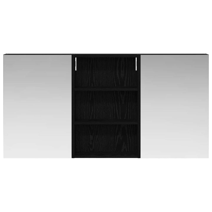 Badeværelsesskabsæt 3 stk. 120 x 10,5 x 60,5 cm Konstrueret træ