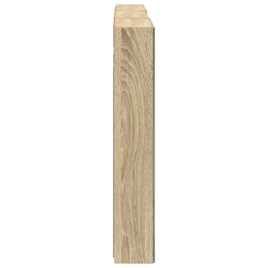 Badeværelsesskabsæt 3 pcs 120 x 10,5 x 60,5 cm Konstrueret træ