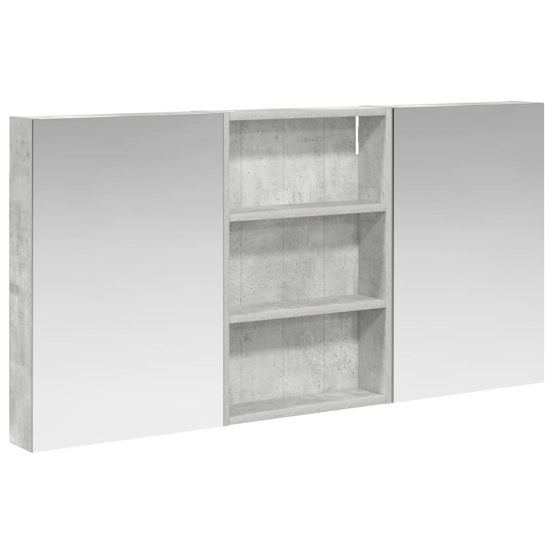 Badeværelsesskabsæt 3 pcs 120 x 10,5 x 60,5 cm Konstrueret træ