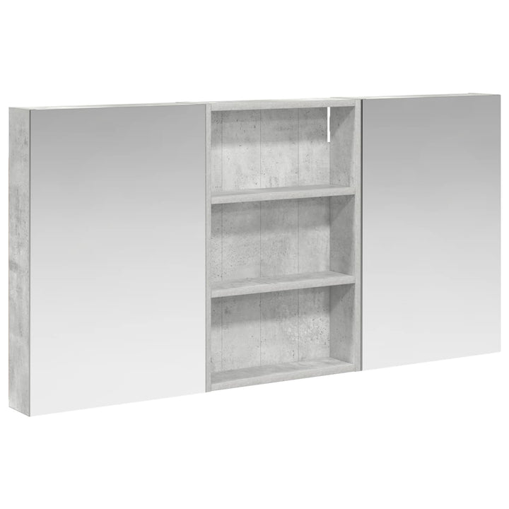 Badeværelsesskabsæt 3 pcs 120 x 10,5 x 60,5 cm Konstrueret træ