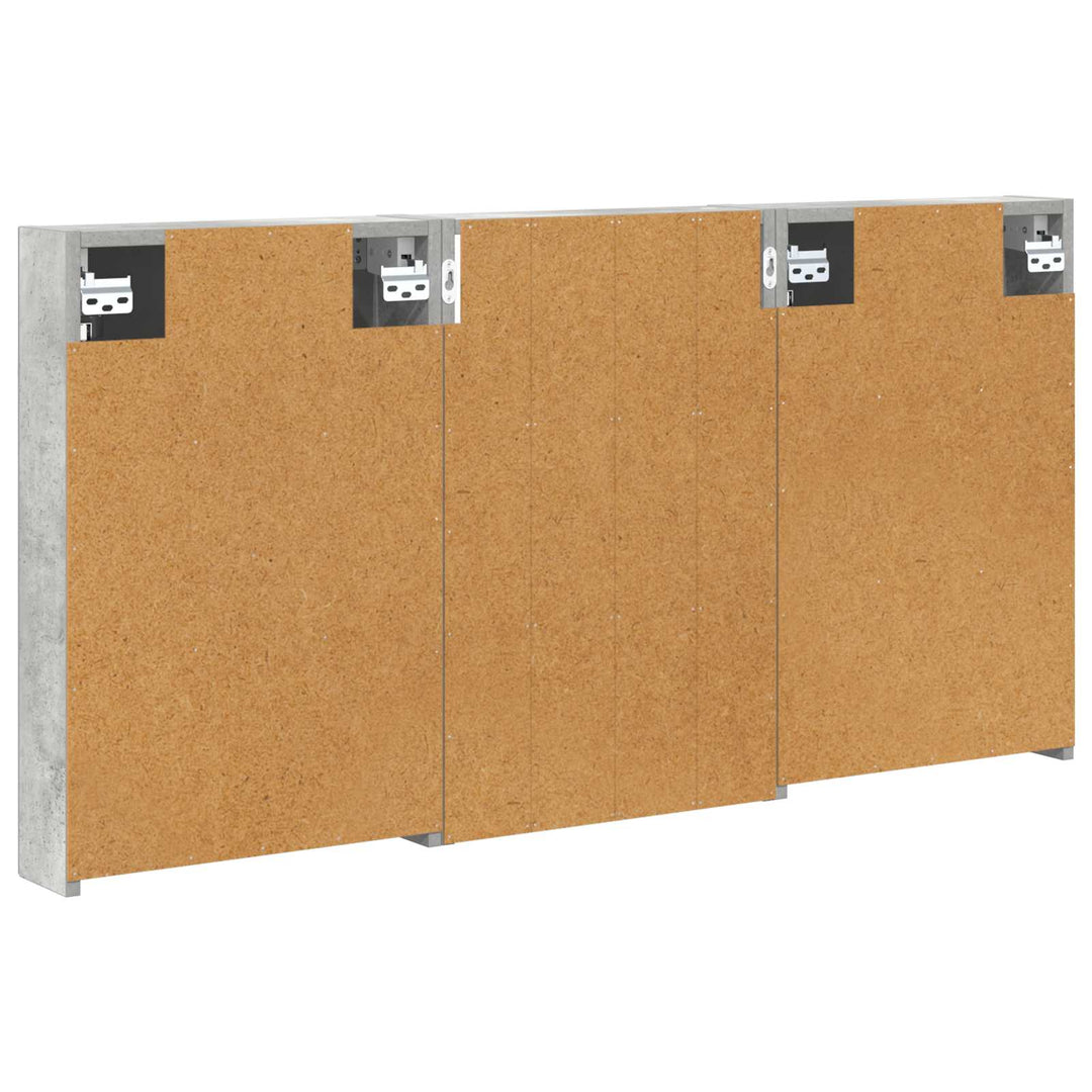 Badeværelsesskabsæt 3 pcs 120 x 10,5 x 60,5 cm Konstrueret træ