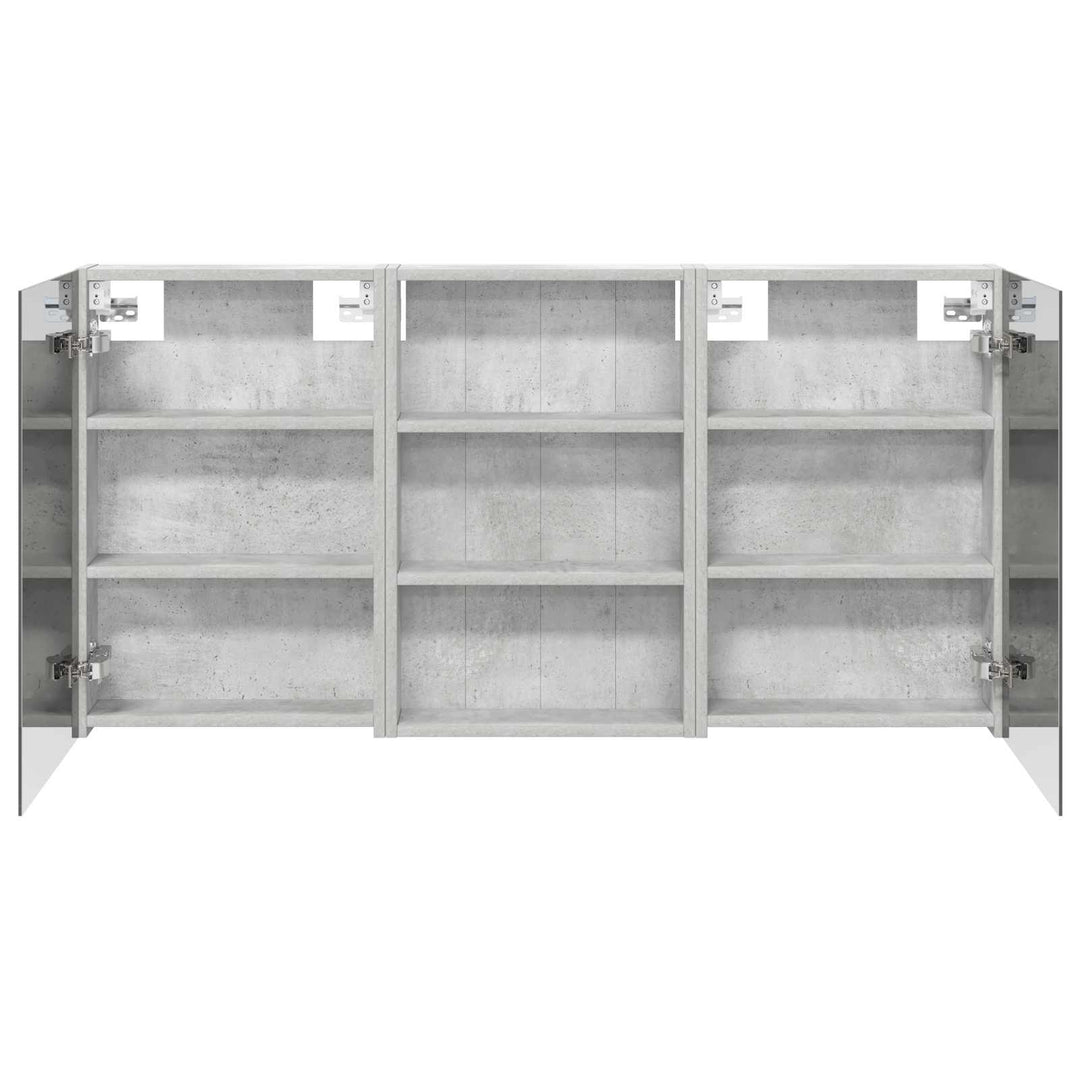 Badeværelsesskabsæt 3 pcs 120 x 10,5 x 60,5 cm Konstrueret træ