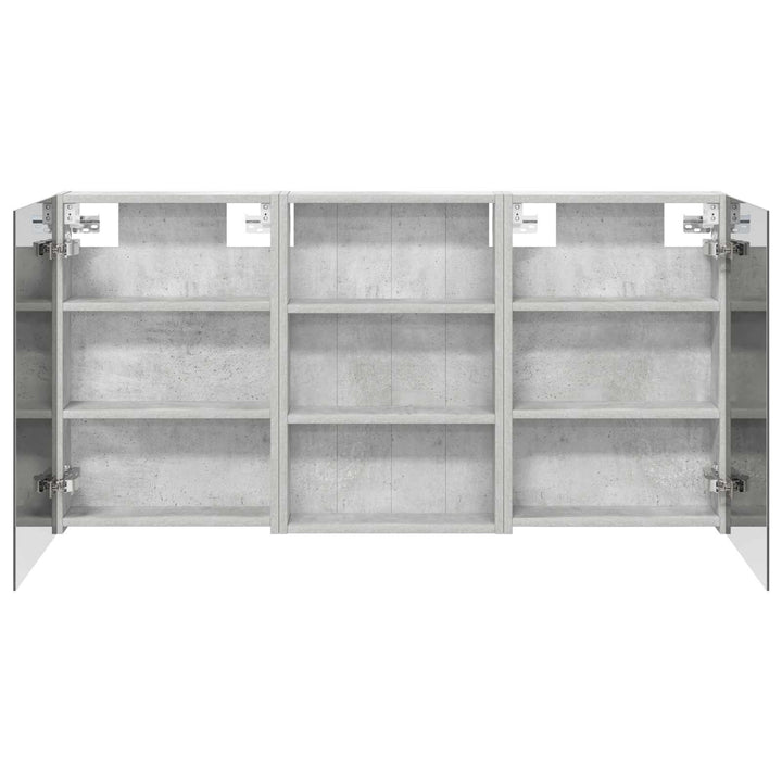 Badeværelsesskabsæt 3 pcs 120 x 10,5 x 60,5 cm Konstrueret træ