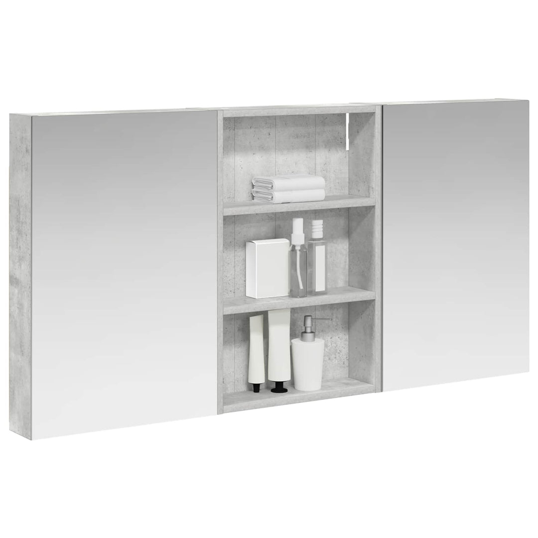 Badeværelsesskabsæt 3 pcs 120 x 10,5 x 60,5 cm Konstrueret træ