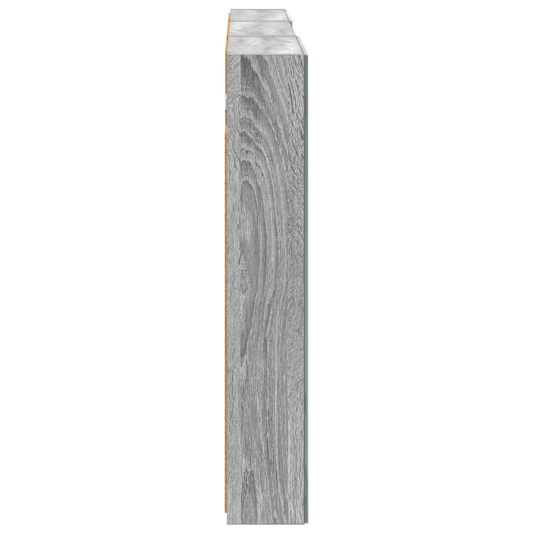 Badeværelsesskabsæt 3 stk. 120 x 10,5 x 60,5 cm Konstrueret træ