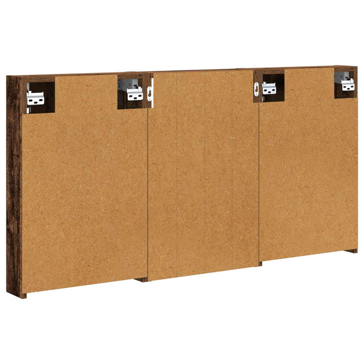 Badeværelsesskabsæt 3 pcs 120 x 10,5 x 60,5 cm Konstrueret træ