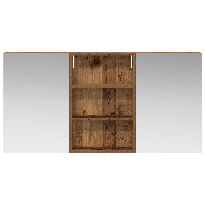 Badeværelsesskabsæt 3 pcs 120 x 10,5 x 60,5 cm Konstrueret træ