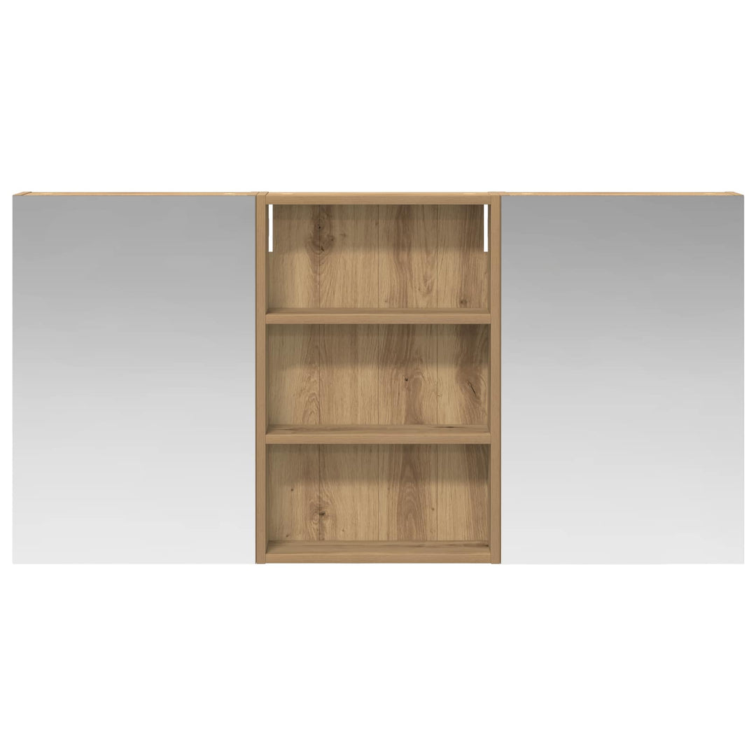 Badeværelsesskabsæt 3 pcs 120 x 10,5 x 60,5 cm Konstrueret træ