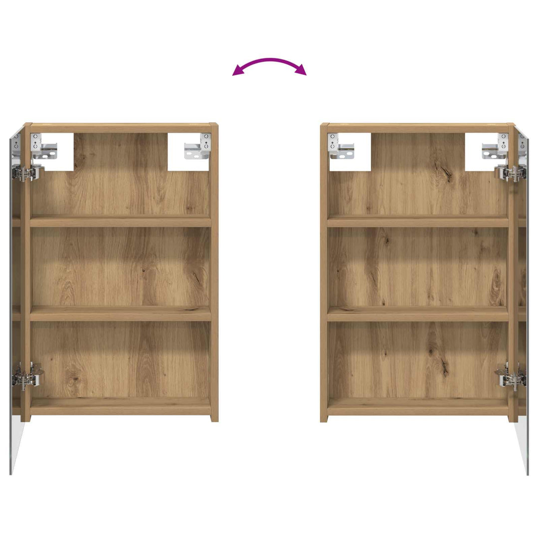 Badeværelsesskabsæt 3 pcs 120 x 10,5 x 60,5 cm Konstrueret træ